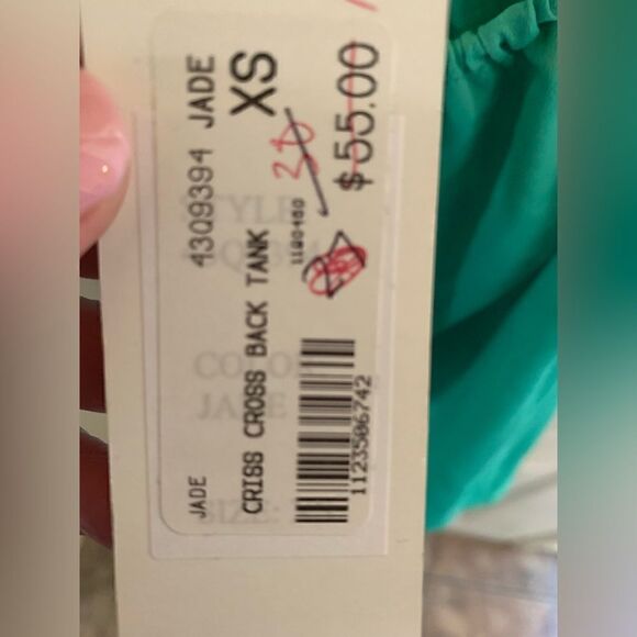 Jade Melody Tam Criss Cross Back Tank size XS - Picture 5 of 7